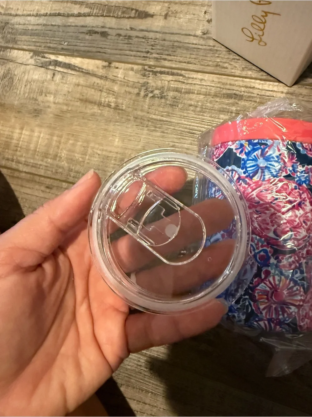 Lily Pulitzer insulated can turtle tumbler